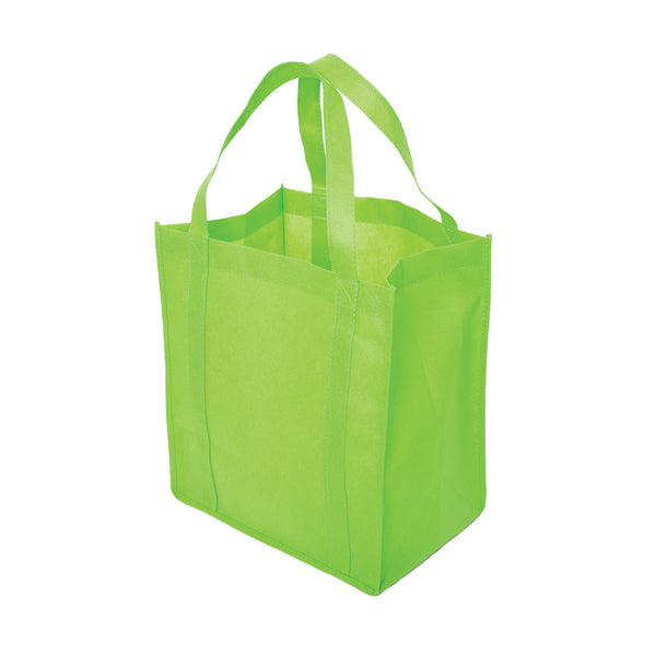 Non Woven Tote: 12" W x 13" H x 8" D
