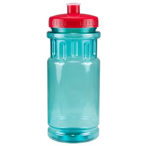Translucent Aqua Blue/Red Lid Blank