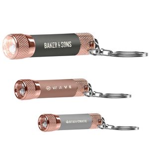 Chroma Softy Rose Gold Metallic - LED Flashlight with Keyring