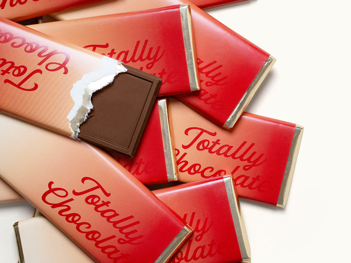 2"x 5" Brand Impact Custom Chocolate Wrapper Bar