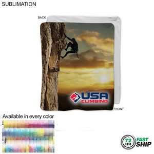 72 Hr Fast Ship - Ultra Soft and Smooth Microfleece Blanket, 50x60, Sublimated Edge to Edge