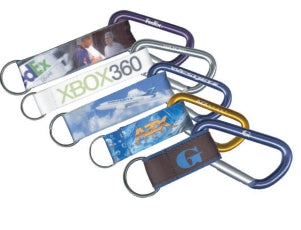 Laser Engraved Carabiner w/ 4-Color Key Fob