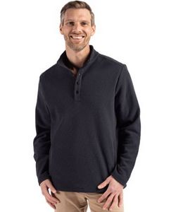 Cutter & Buck Hunts Point Eco Textured Fleece Recycled Mens Snap Pullover