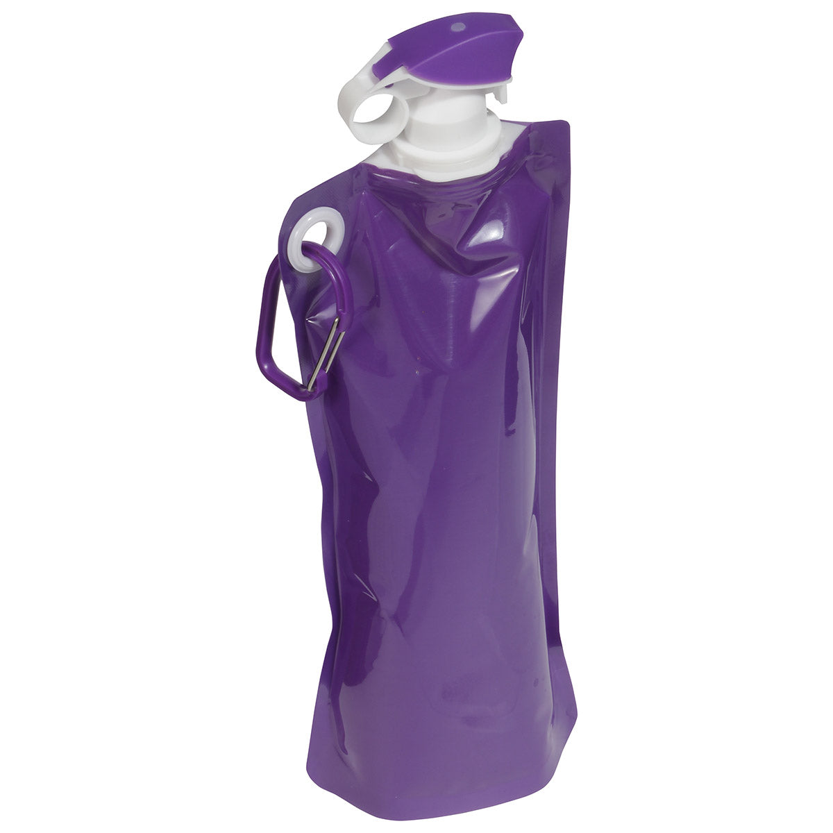 Flip Top Foldable Water Bottle with Carabiner