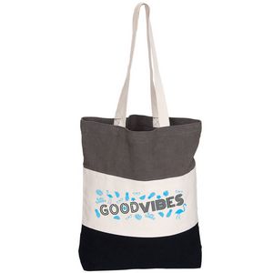 Tri-Colour Cotton Tote Bag