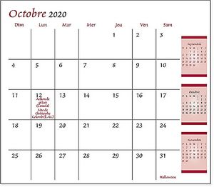 Planner Refill - Monthly (French)