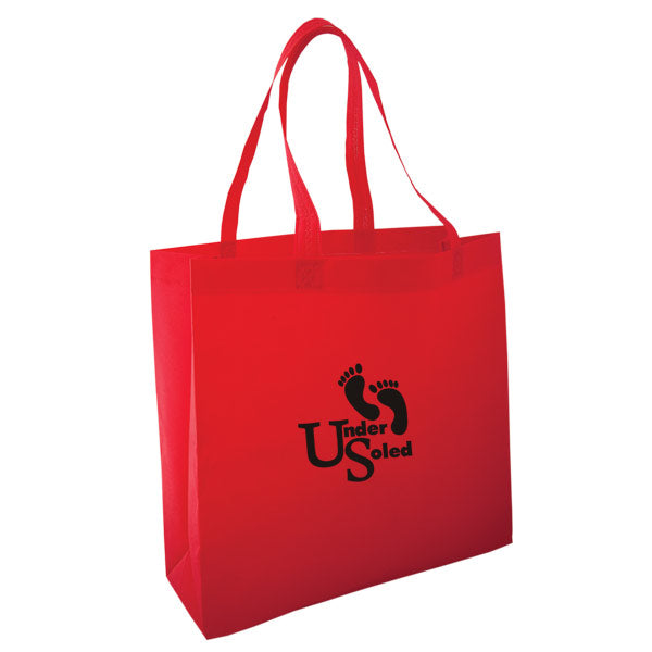 Non Woven Tote Bag: 16" W x 15" H x 6.5" D