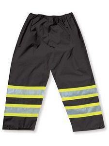 300 Denier Black Polyester Rain Pants