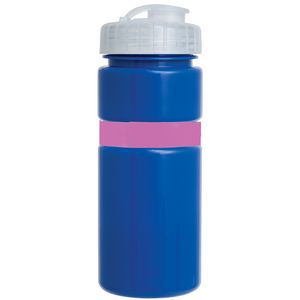 Blue/Pink Band/Clear Lid Blank