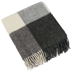 Plaid Wool Blanket, 50x60, Blank Only