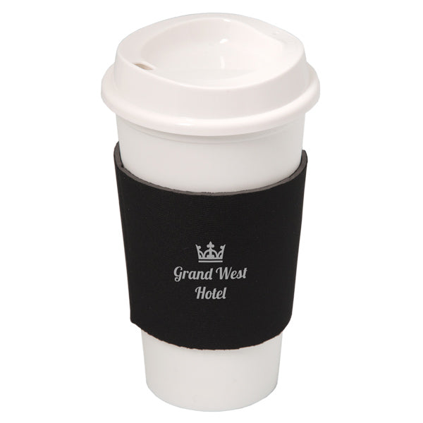 NYC Plastic Cup Drinking Glass With Neoprene Sleeve