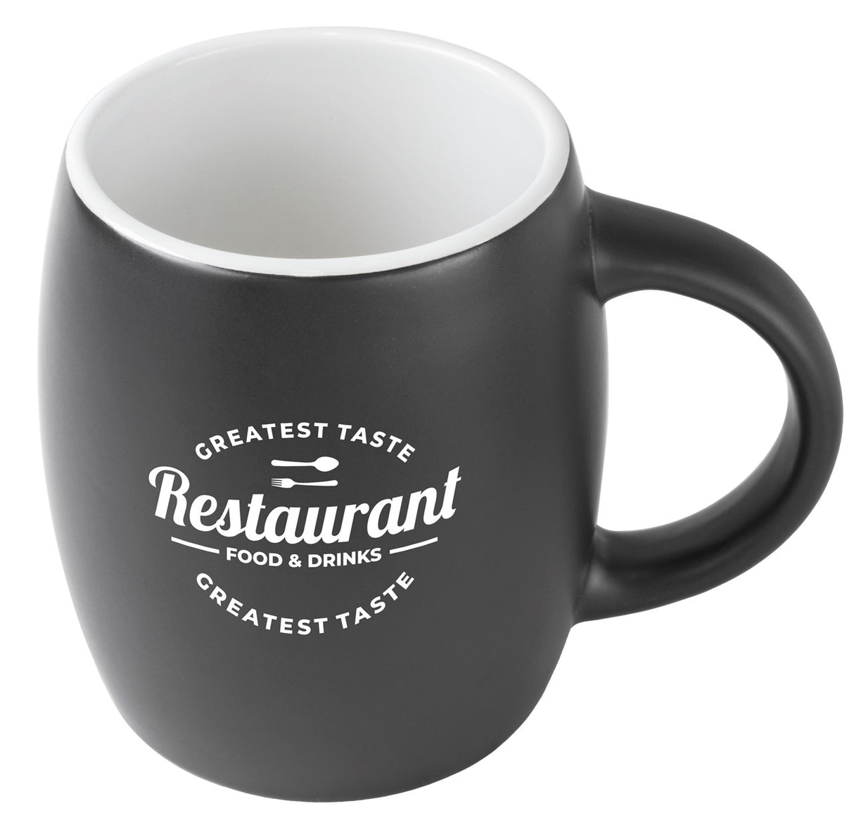 Pipa 14oz 2tone black/white mug in Ripple gift box