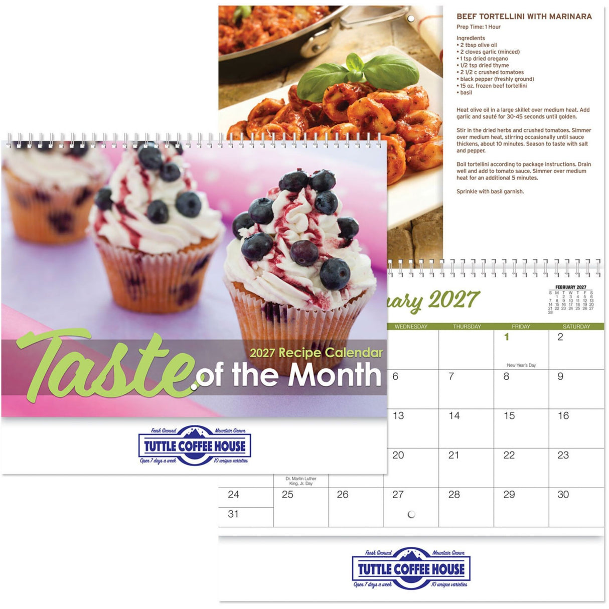 Taste Of The Month Spiral Wall Calendar