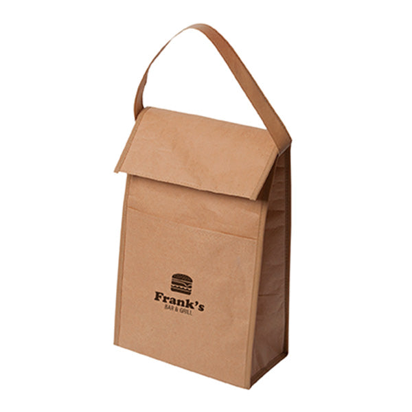 Kraft Paper Retro Insulated Lunch Bag