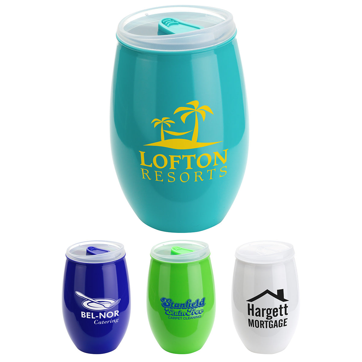 Vintage 16 oz Tritan® High Gloss Wine Glass with Lid