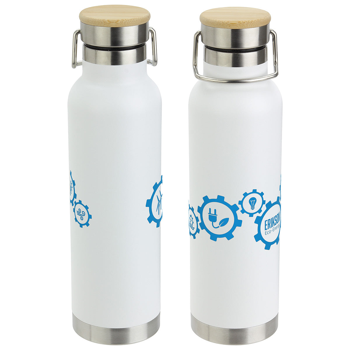 Cusano 22 oz Vacuum Insulated Stainless Steel Bottle with Bamboo Cap