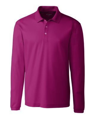 Clique Spin Eco Performance Pique Long Sleeve Mens Polo