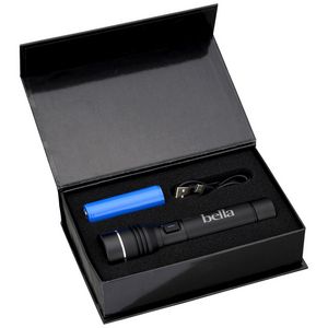 Black/Silver Logo In Box View