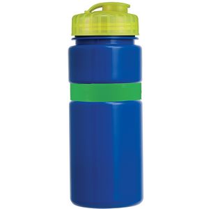 Blue/Green Band/Translucent Yellow Lid Blank