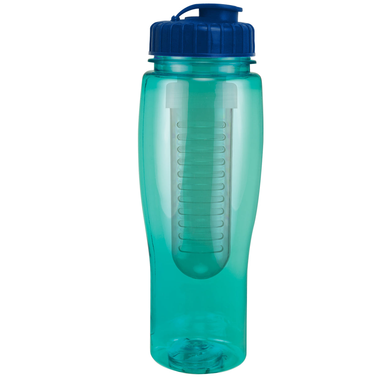 Translucent Aqua/Navy Blue Lid