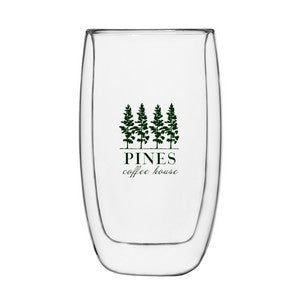 Barista Collection, 13.4oz double wall clear Borosilicate Glass Latte Macchiato tumbler