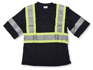 Poly Wicking Black T-Shirt