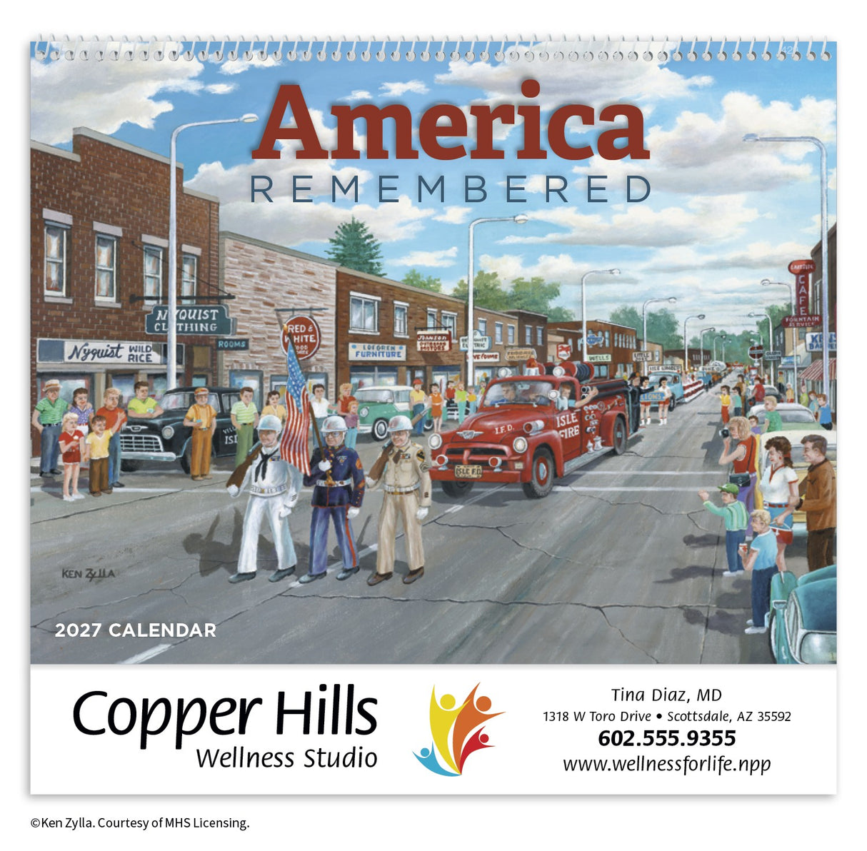 HotLine Products America Remembered Appointment Calendar - Spiral cover image