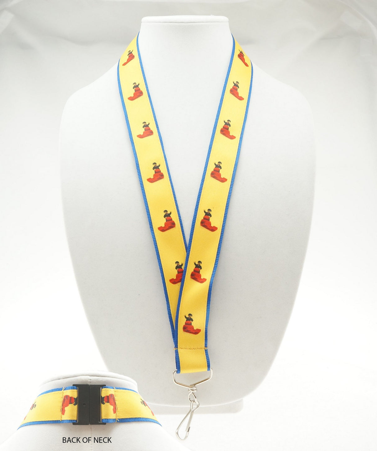 1" Digitally Sublimated Lanyard w/ Sew on Breakaway