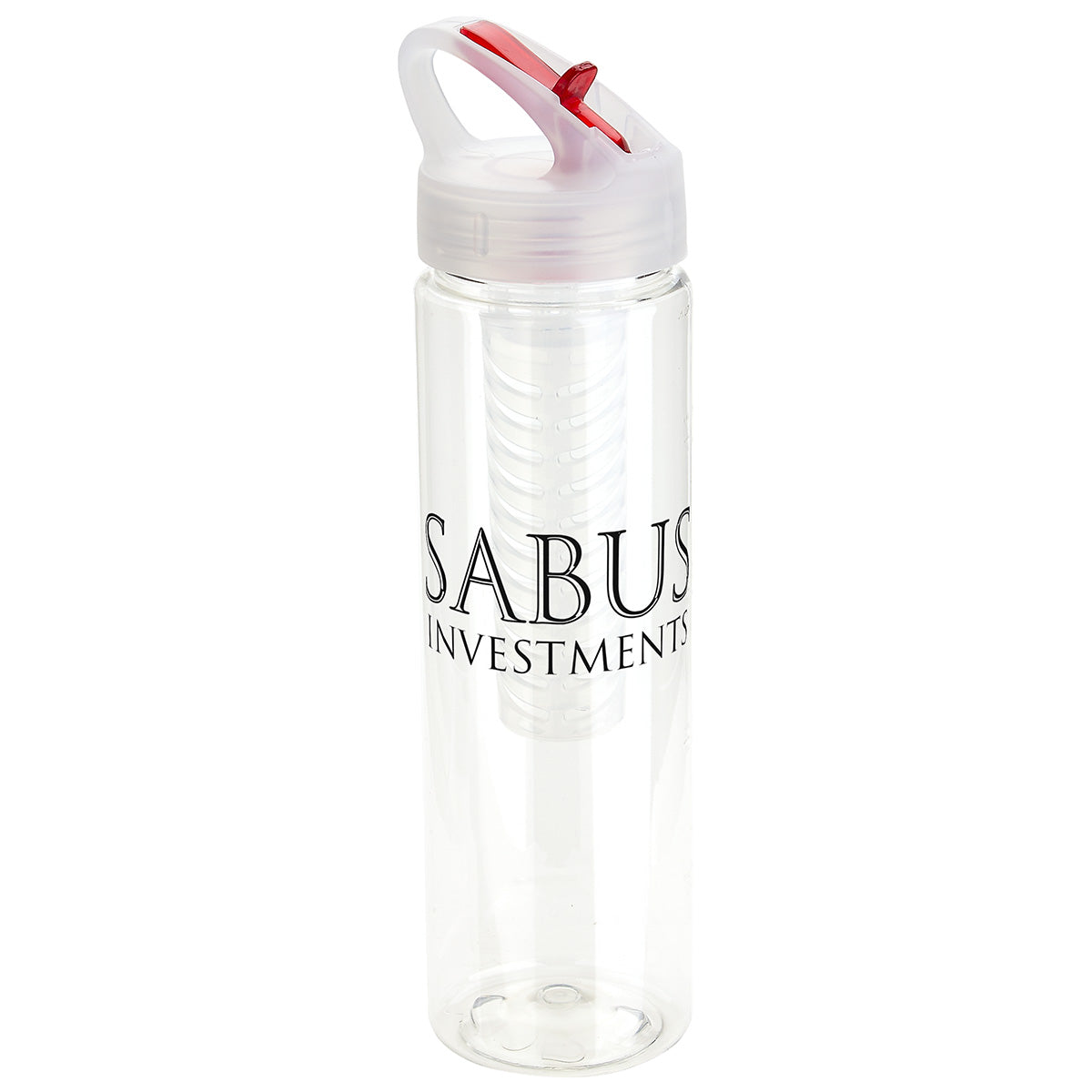 Arena 25 oz PET Eco-Polyclear™ Infuser Bottle with Flip-Up Lid