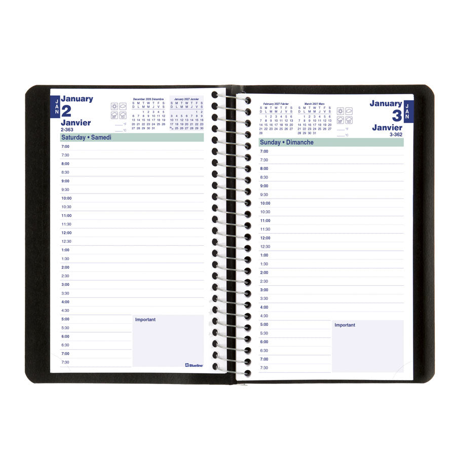 Daily Planner Spiral Bound