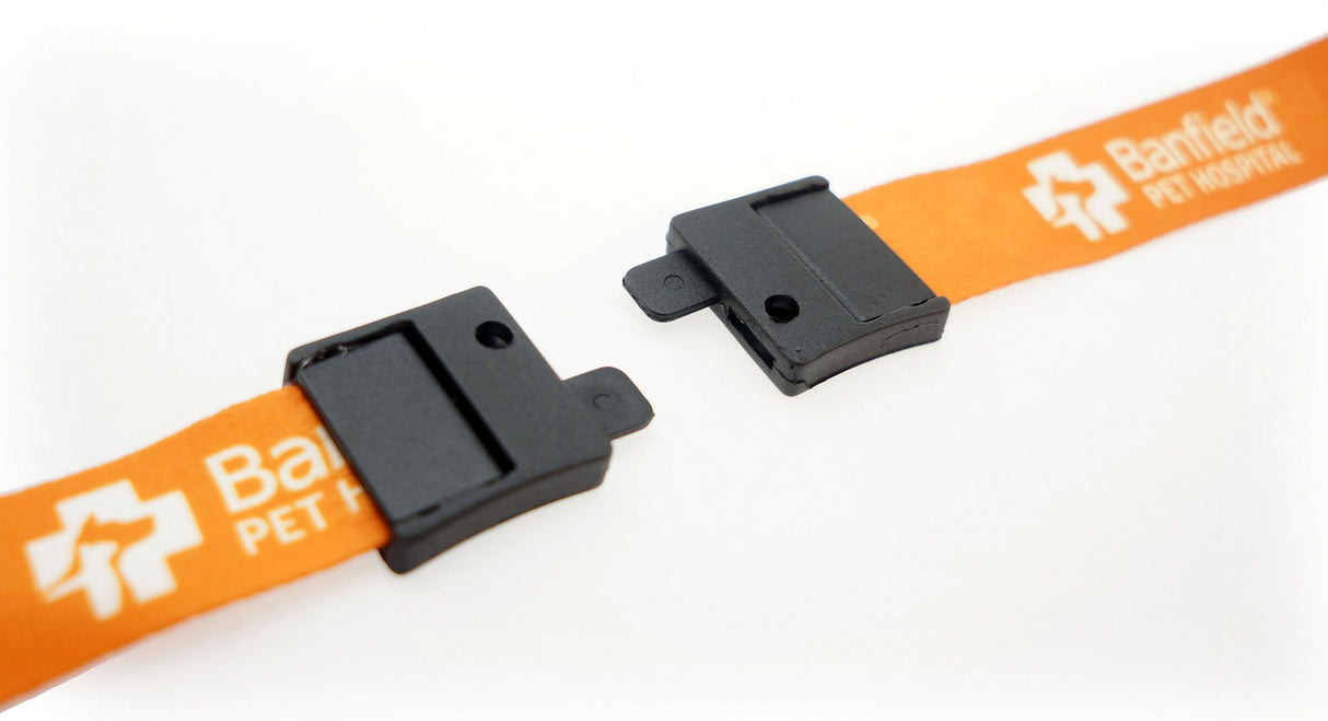 3/4" Digitally Sublimated Recycled Lanyard w/ Sew on Breakaway