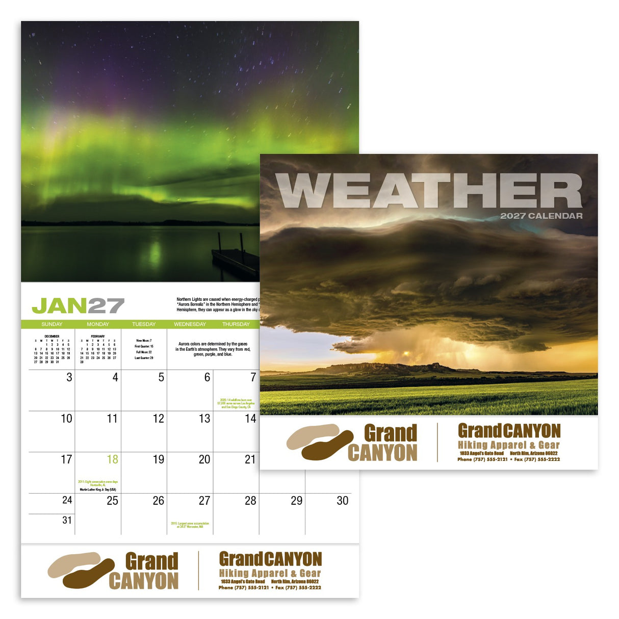 HotLine® Products Weather Almanac Appointment Calendar - Stapled