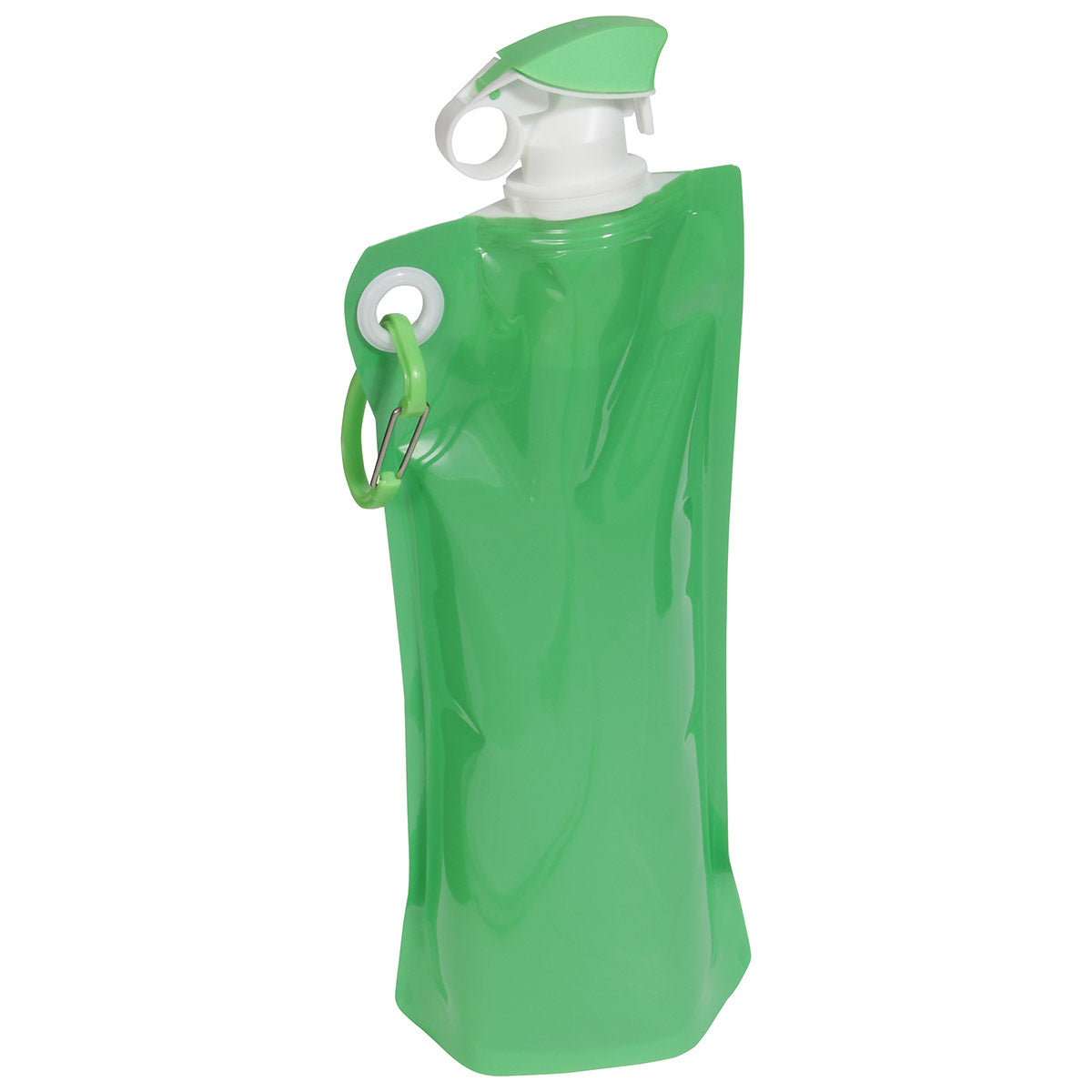 Flip Top Foldable Water Bottle with Carabiner