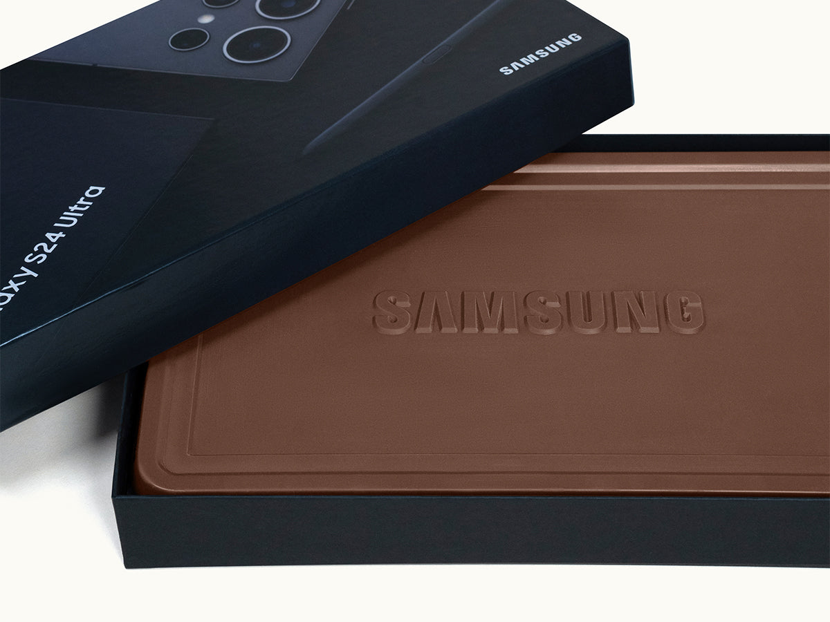Giant 2lb. Engraved Chocolate Bar with Luxury Custom Packaging