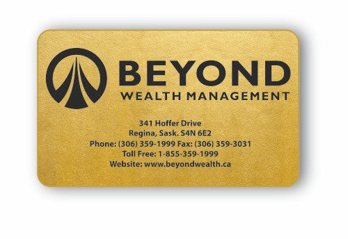 Gold Foil Paper Stickers (2" x 3.5" Rectangle)