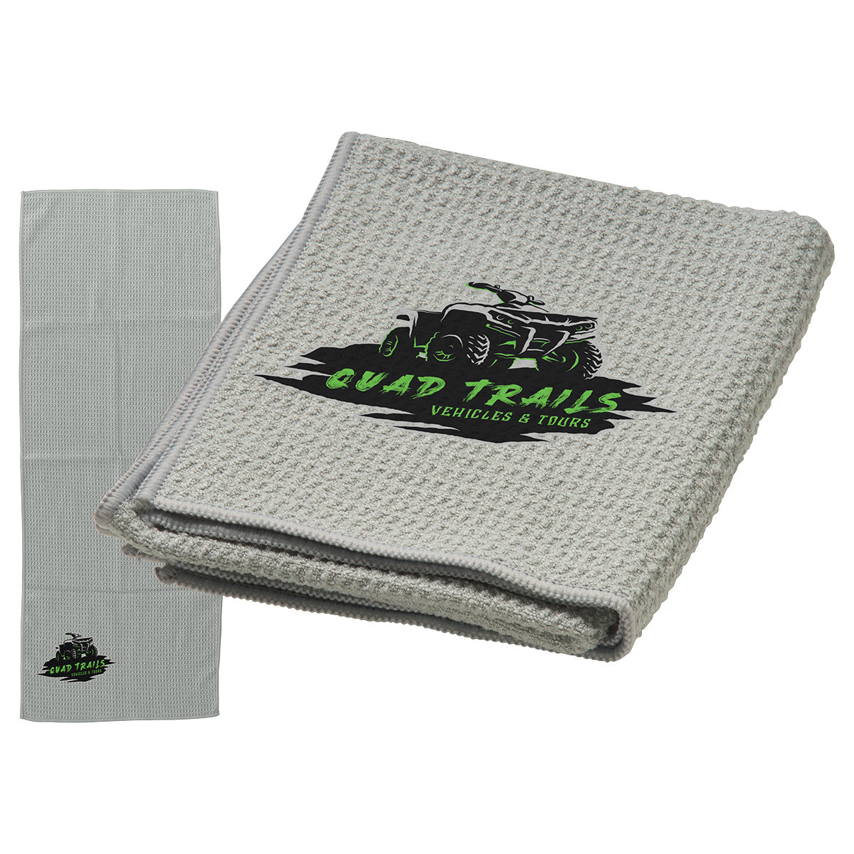 000766 Gridiron 12" x 32" Waffle Microfiber Sports Towel