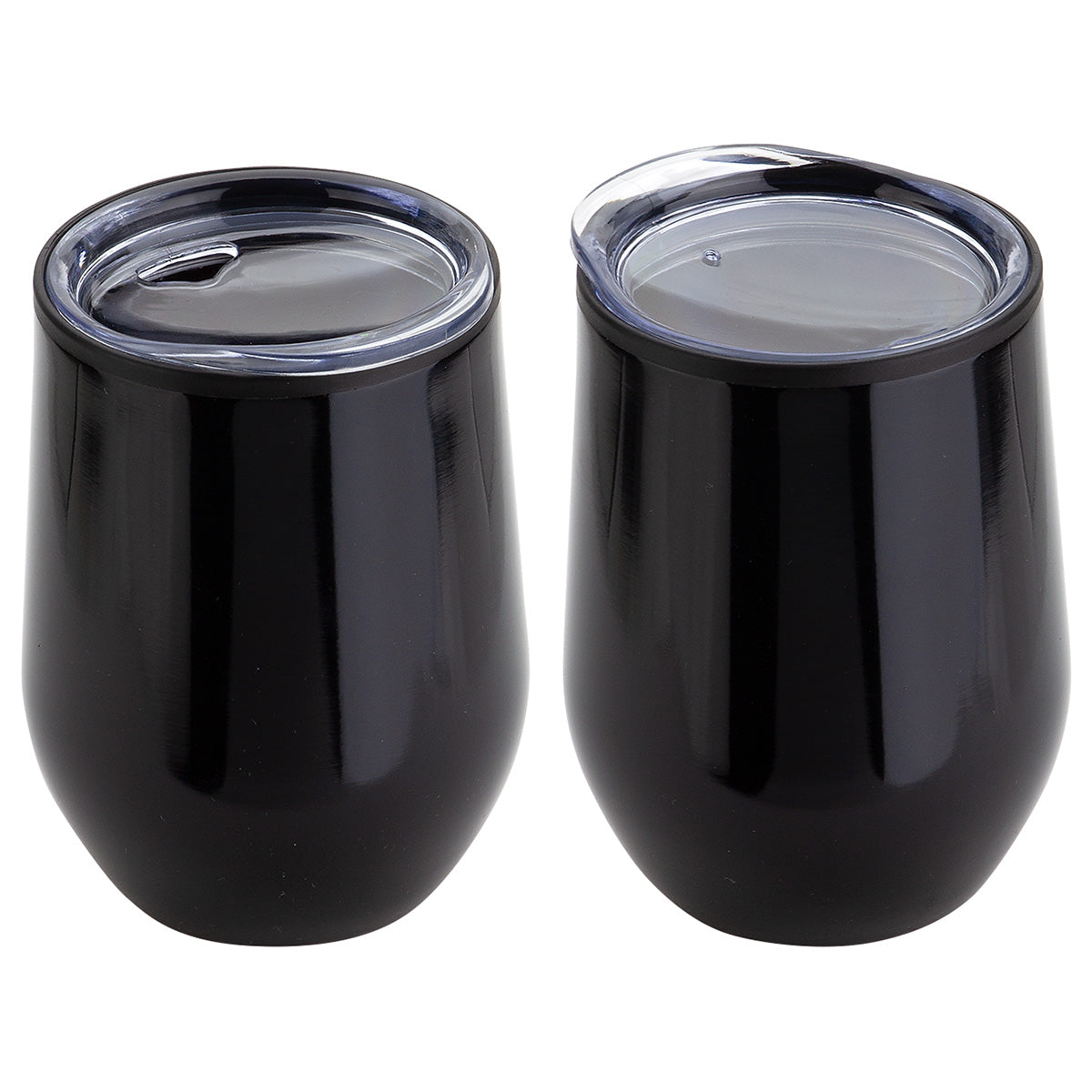 Onyx 12 oz Stainless Steel/Polypropylene Wine Goblet