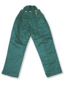Cotton Polyester Green Drill Faller Pants