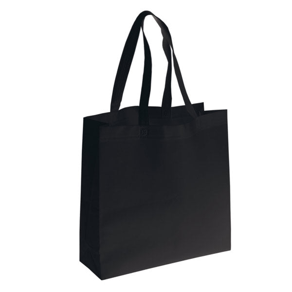 Non Woven Tote Bag: 16" W x 15" H x 6.5" D