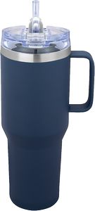 Navy Blue/Silver/Clear Blank Front View