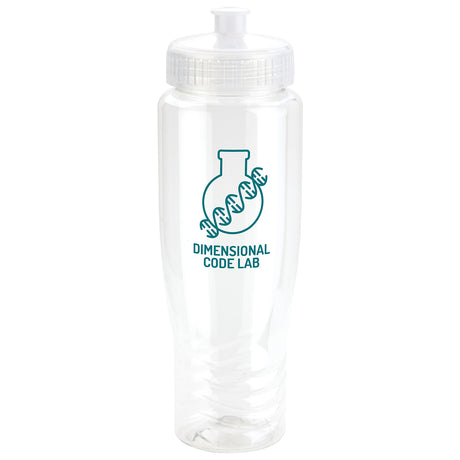 Sprint 28 oz PET Eco-Polyclear™ Bottle with Push-Pull Lid