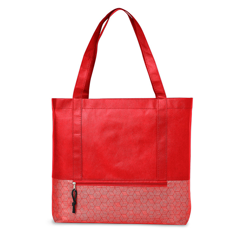 Hexagon Pattern Non-Woven Tote Bag