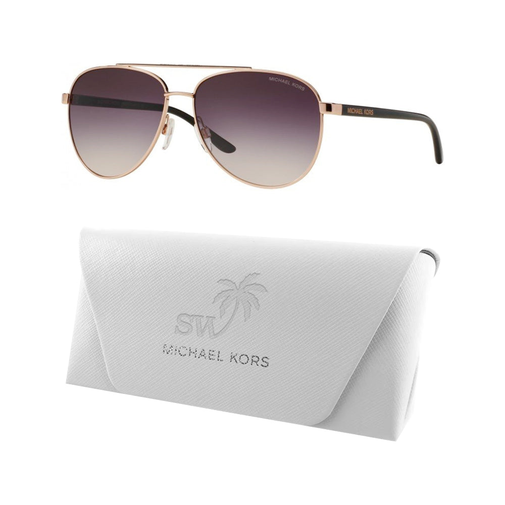 Michael Kors Hvar Sunglasses, Rose Gold/Grey Rose, Size 59