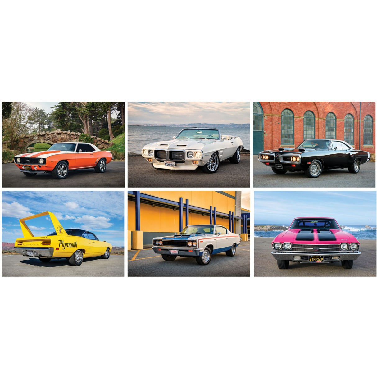 Full Colour Muscle Cars Spiral Wall Calendar