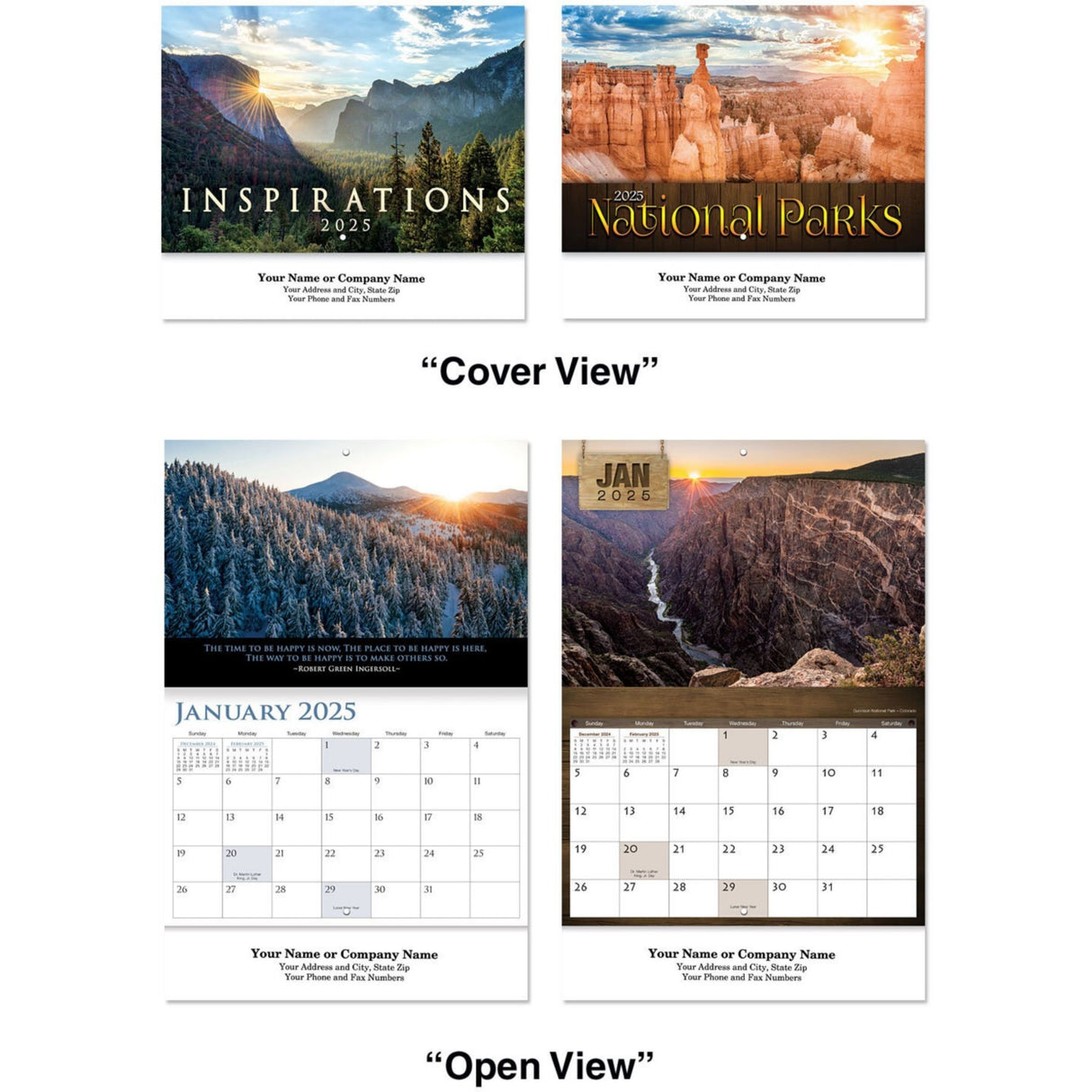 Scenic Assortment Stapled Wall Calendar