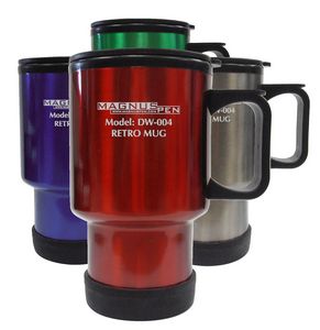 14 Oz. Stainless Steel Retro Mug (3-5 Days)
