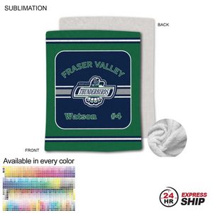 24 Hr Express Ship - Team Blanket in Plush and cozy Mink Flannel Fleece, 60x80, Queen Bed size