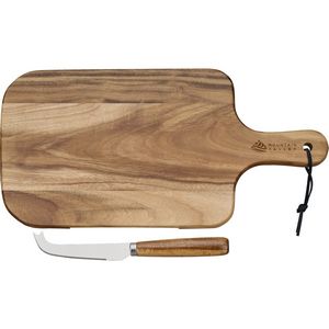 Wood Brown/Silver Logo Top View