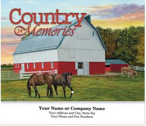 Country Memories Stapled Wall Calendar