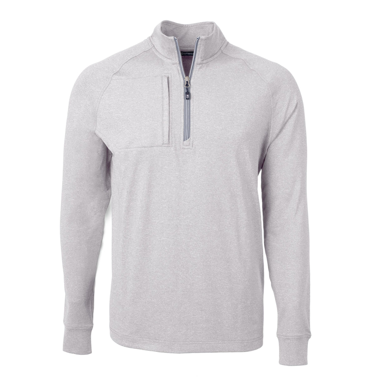 Cutter & Buck Adapt Eco Knit Heather Mens Quarter Zip Pullover